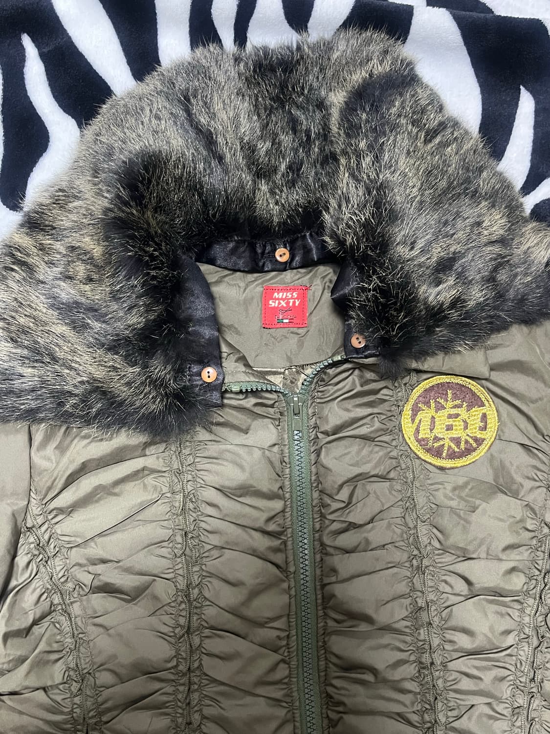 vintage real fur padding 상품이미지3