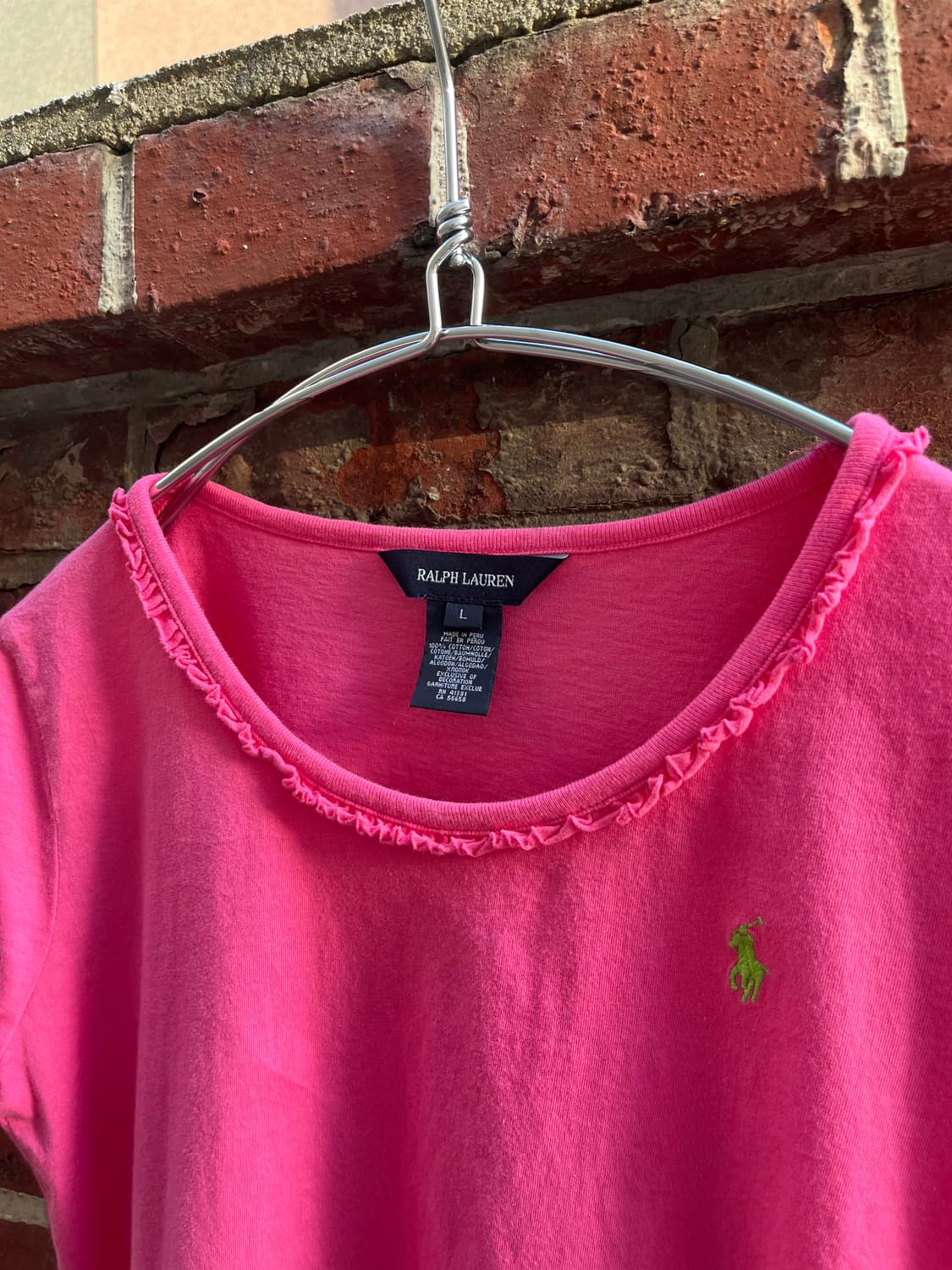 Polo Ralph Lauren 러플 디테일 반팔티셔츠  상품이미지3