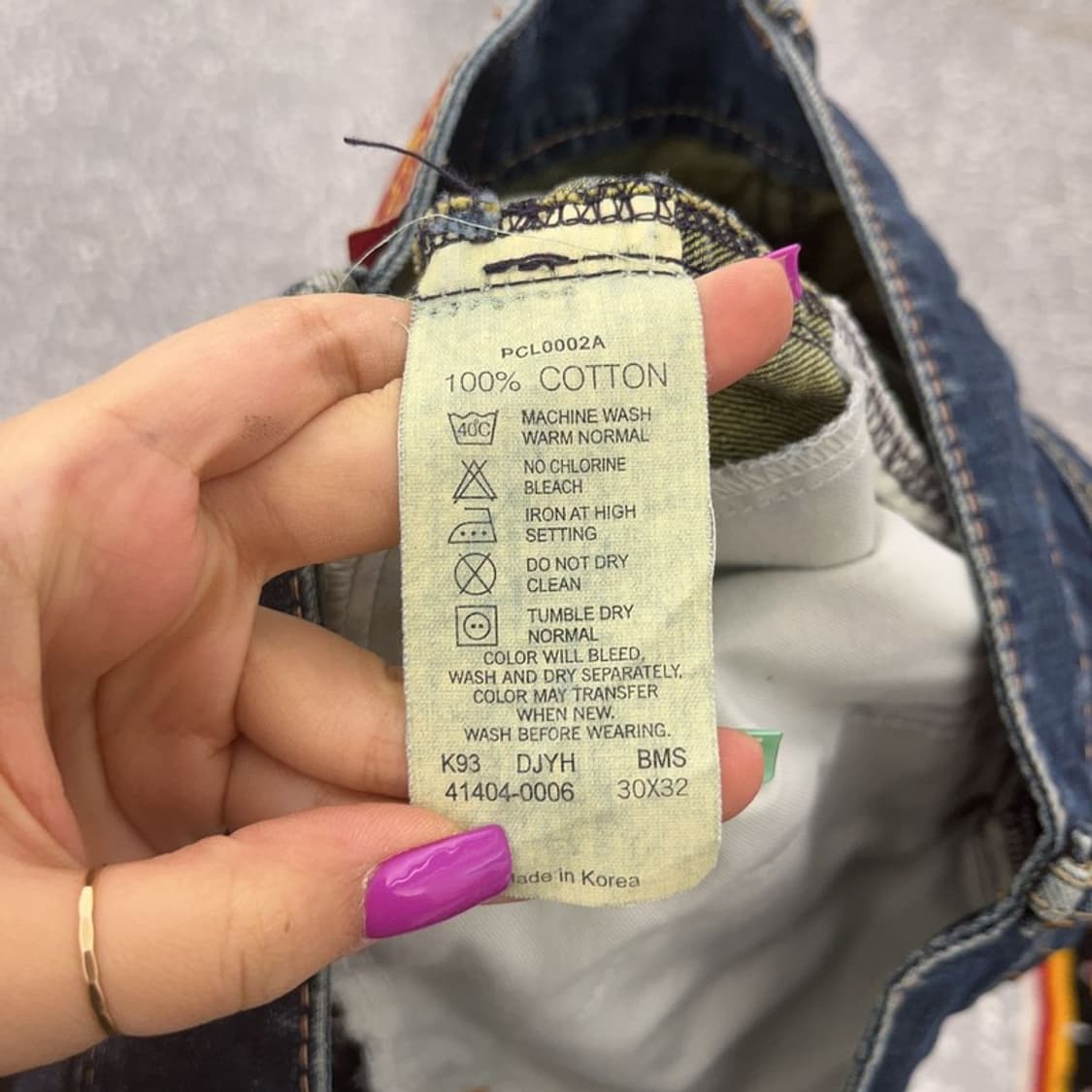 리바이스 올드스쿨 레트로 레드패치 데님 팬츠 76 C06837 상품이미지6