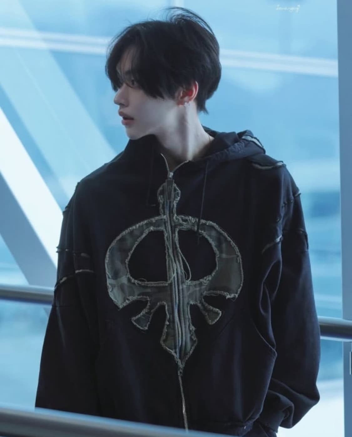 원빈 착용) 스쿠읏 아이엠더퓨처 그로우 옵 후드집업 블랙 상품이미지2