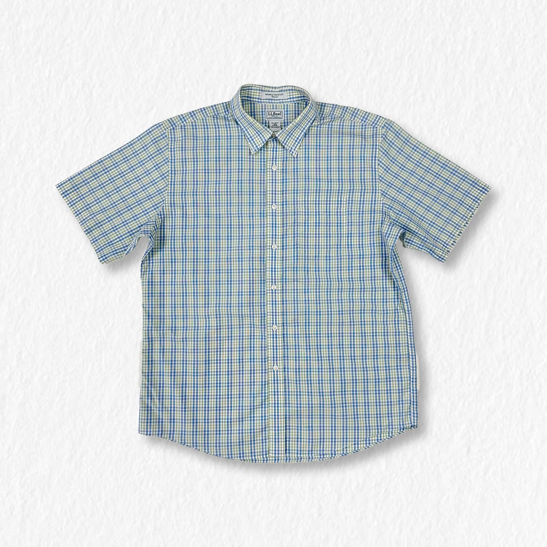 LLBEAN 엘엘빈 체크셔츠 블루그린 상품이미지1