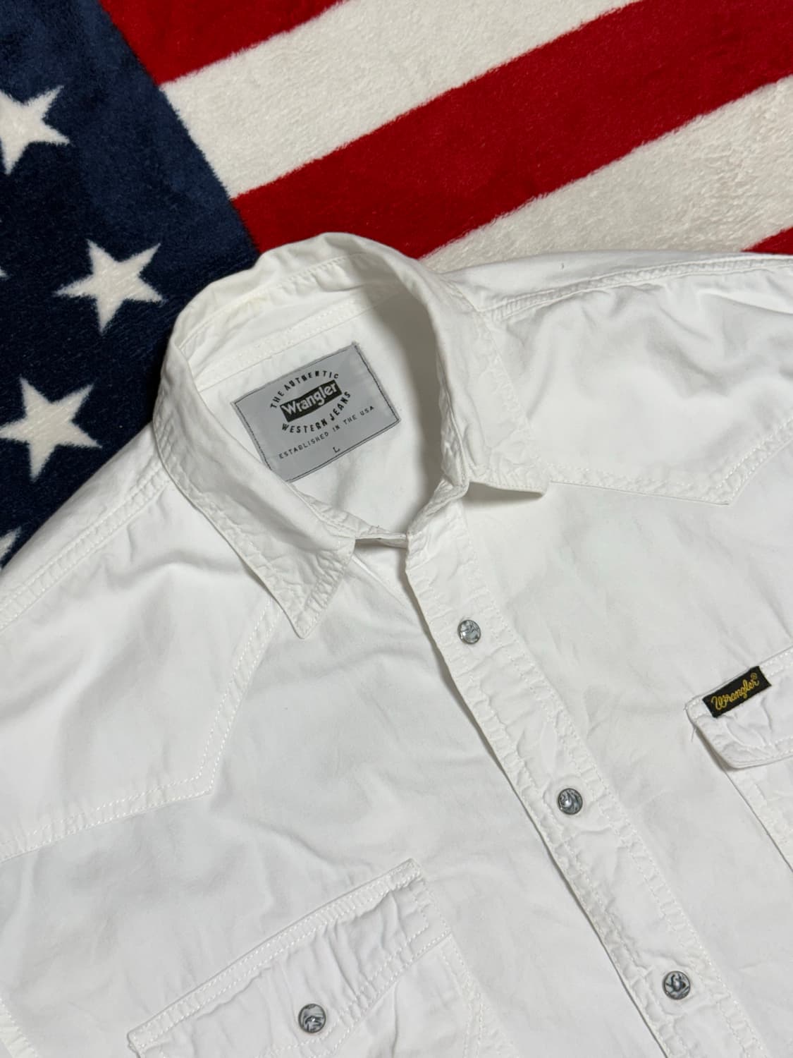 랭글러 웨스턴셔츠 빈티지 Wrangler Western Shirt[XL] 상품이미지8