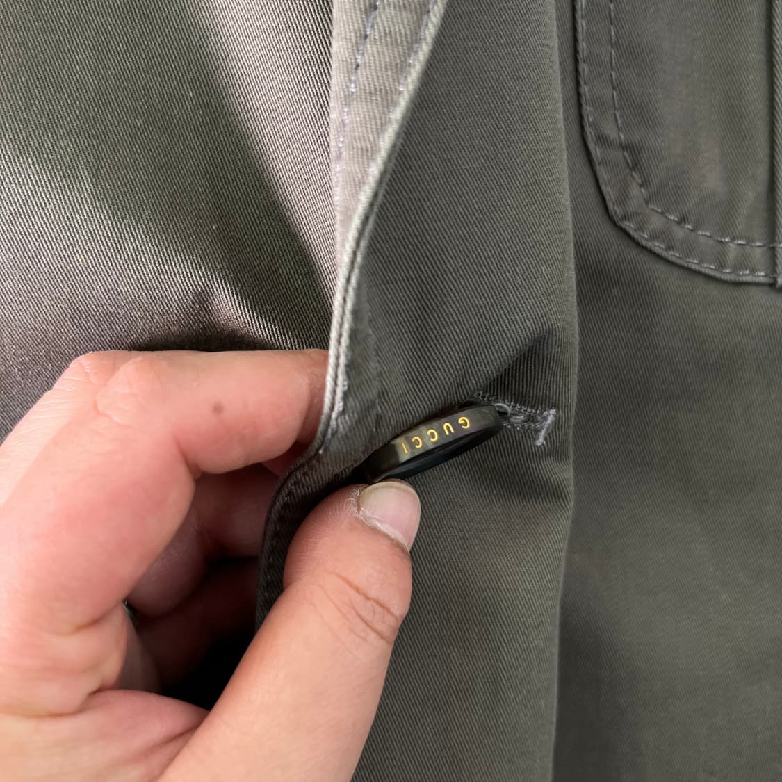 100 구찌 빈티지 포켓 코튼 블레이져 자켓 상품이미지5