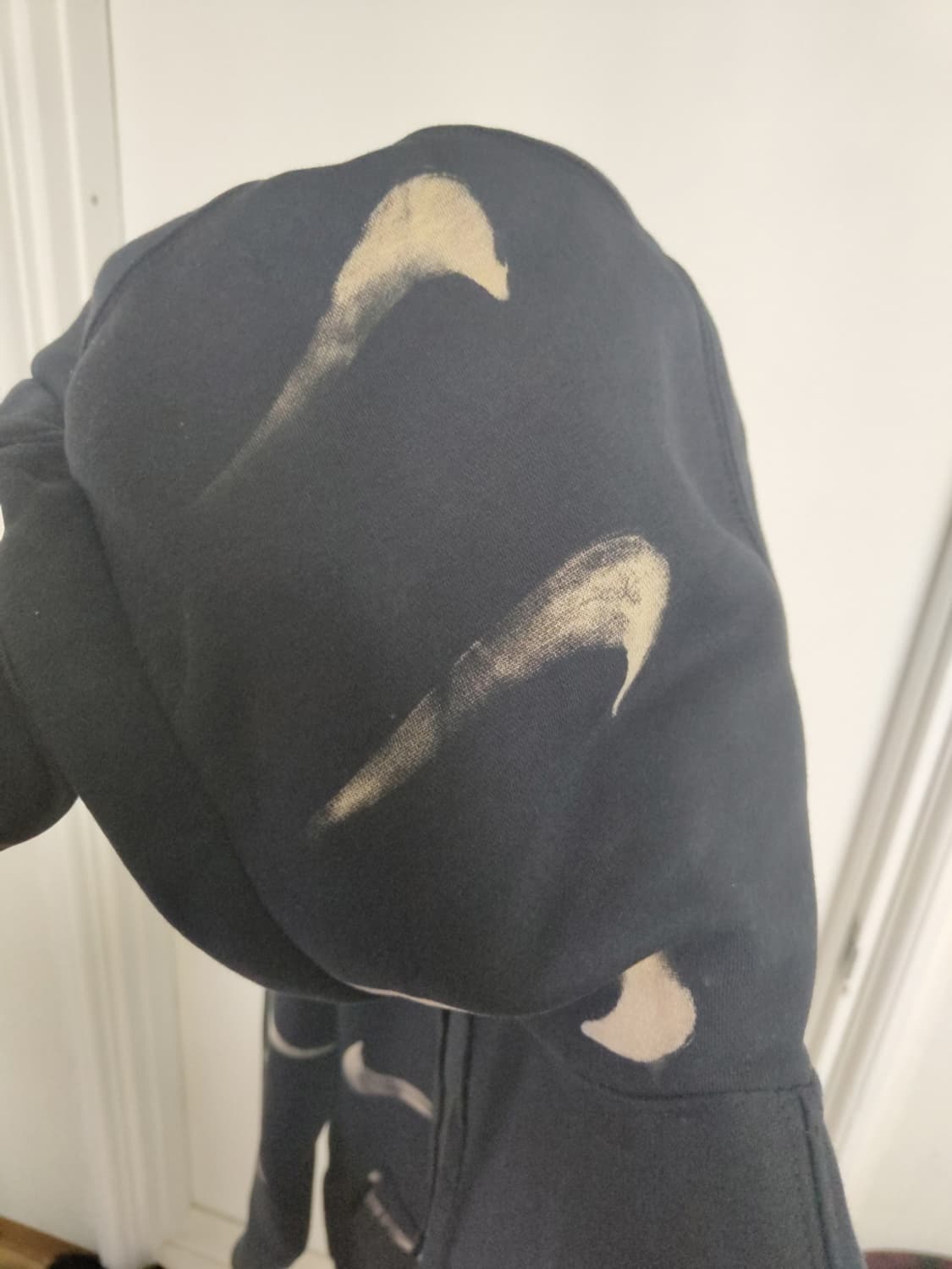 나이키 스우시 블리치드 후드 (블랙) XXL 상품이미지5