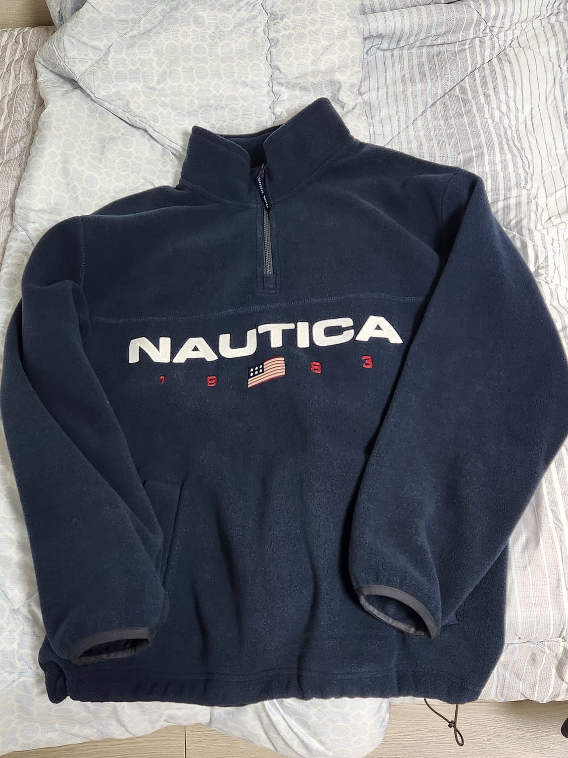 노티카 플리스 반집업 네이비 상품이미지4