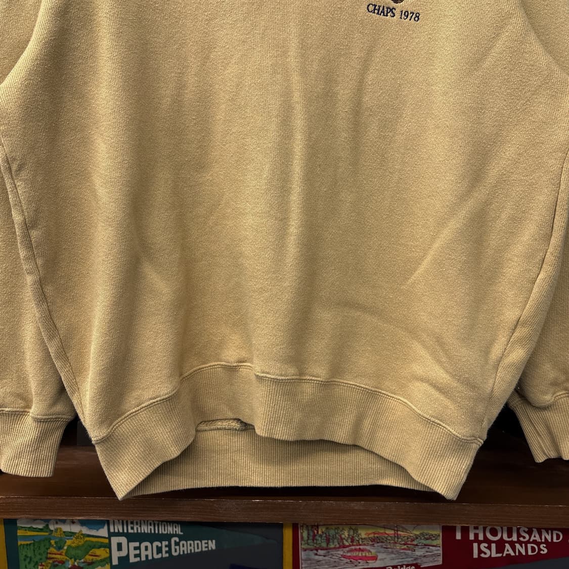 90s 폴로 챕스 헌팅 엠브로이드 숄카라 풀오버 헌팅 스웻셔츠 N1170 상품이미지4