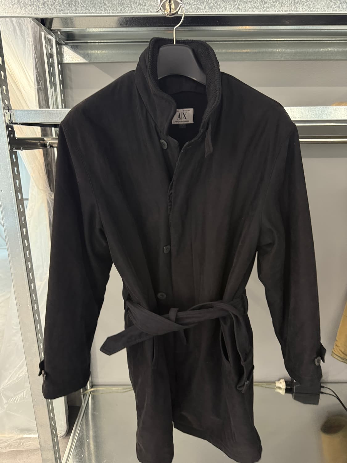 Armani Exchange 블랙 로브 코트 L 상품이미지2