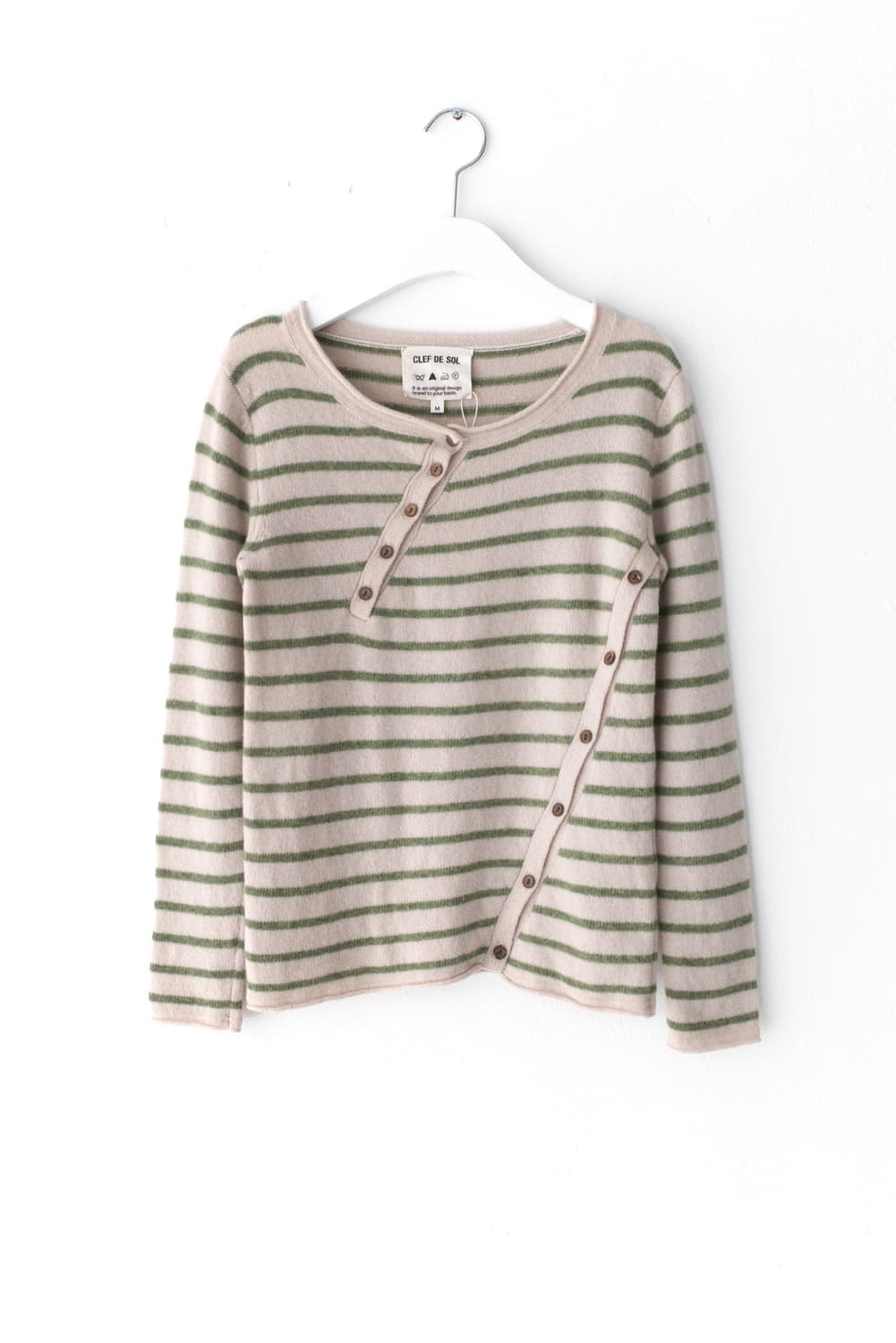 stripe button knit 상품이미지1