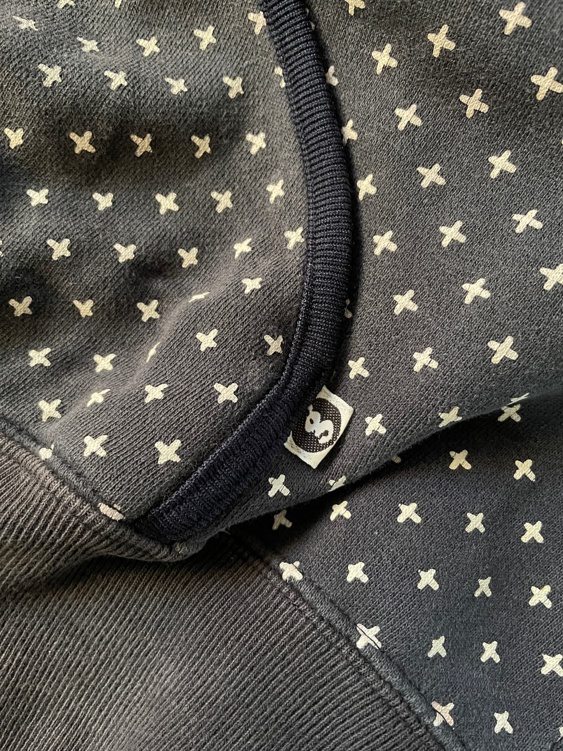 00s goodenough sashiko navy hoodie 상품이미지10