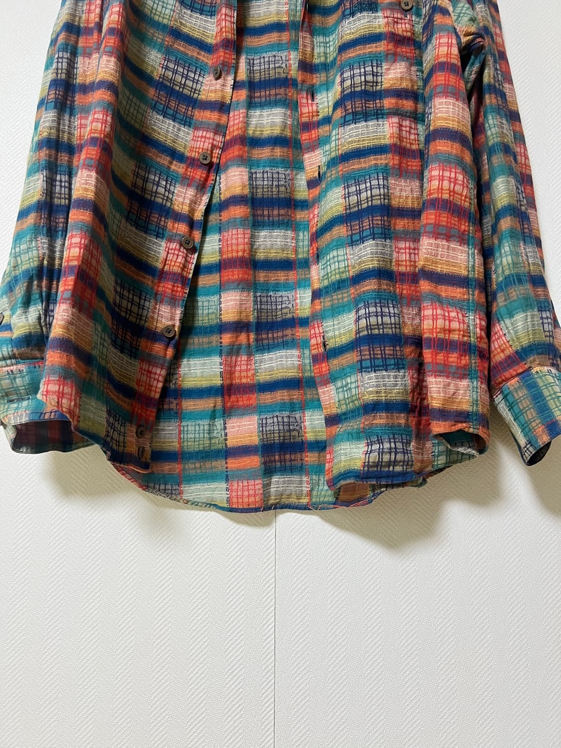 미쏘니 스포츠 빈티지 체크 셔츠 xl 상품이미지3
