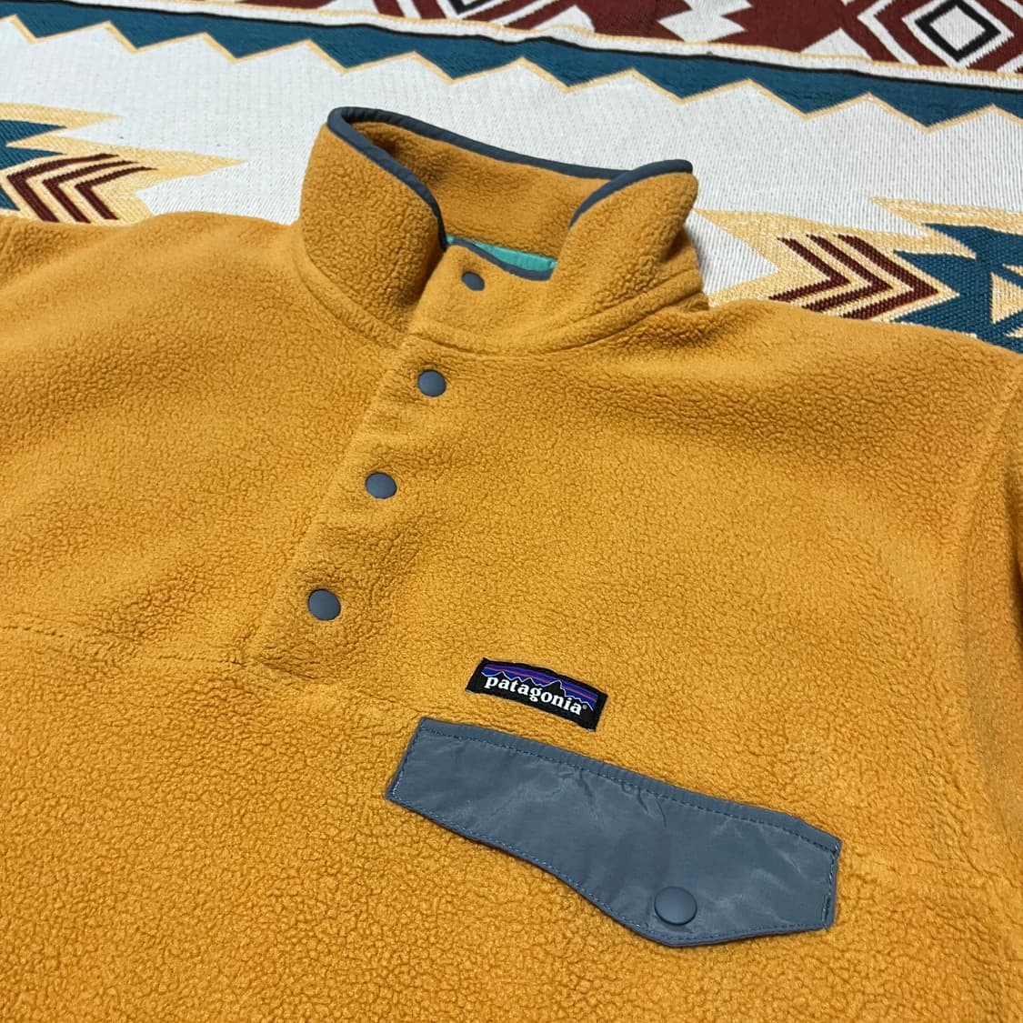 파타고니아 신칠라 스냅티 옐로우 M 상품이미지4