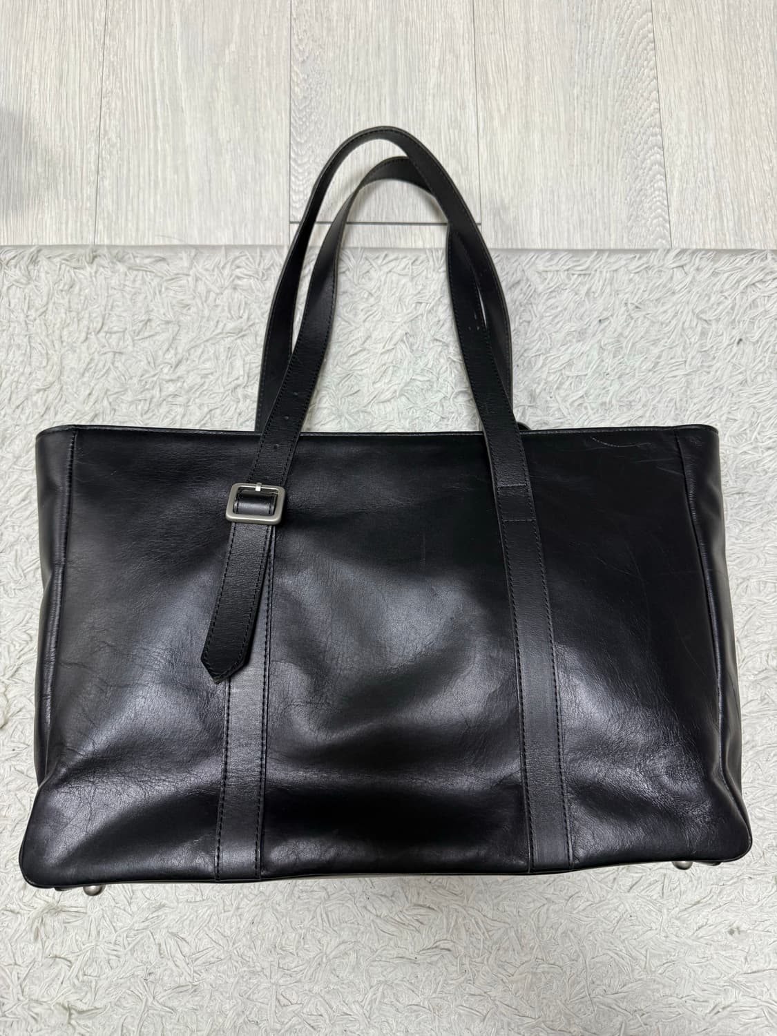 (OS)요지야마모토 레더 토트백 보스턴백 상품이미지2