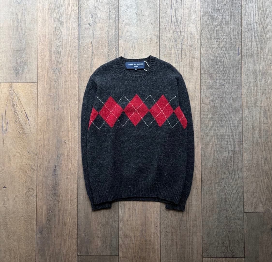 꼼데가르송 옴므 아가일 니트 상품이미지1