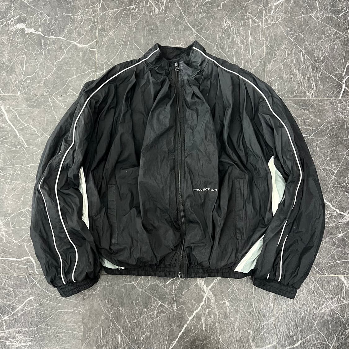 프로젝트 지알 G/R 핀턱 트랙 자켓 나일론 블랙 상품이미지1
