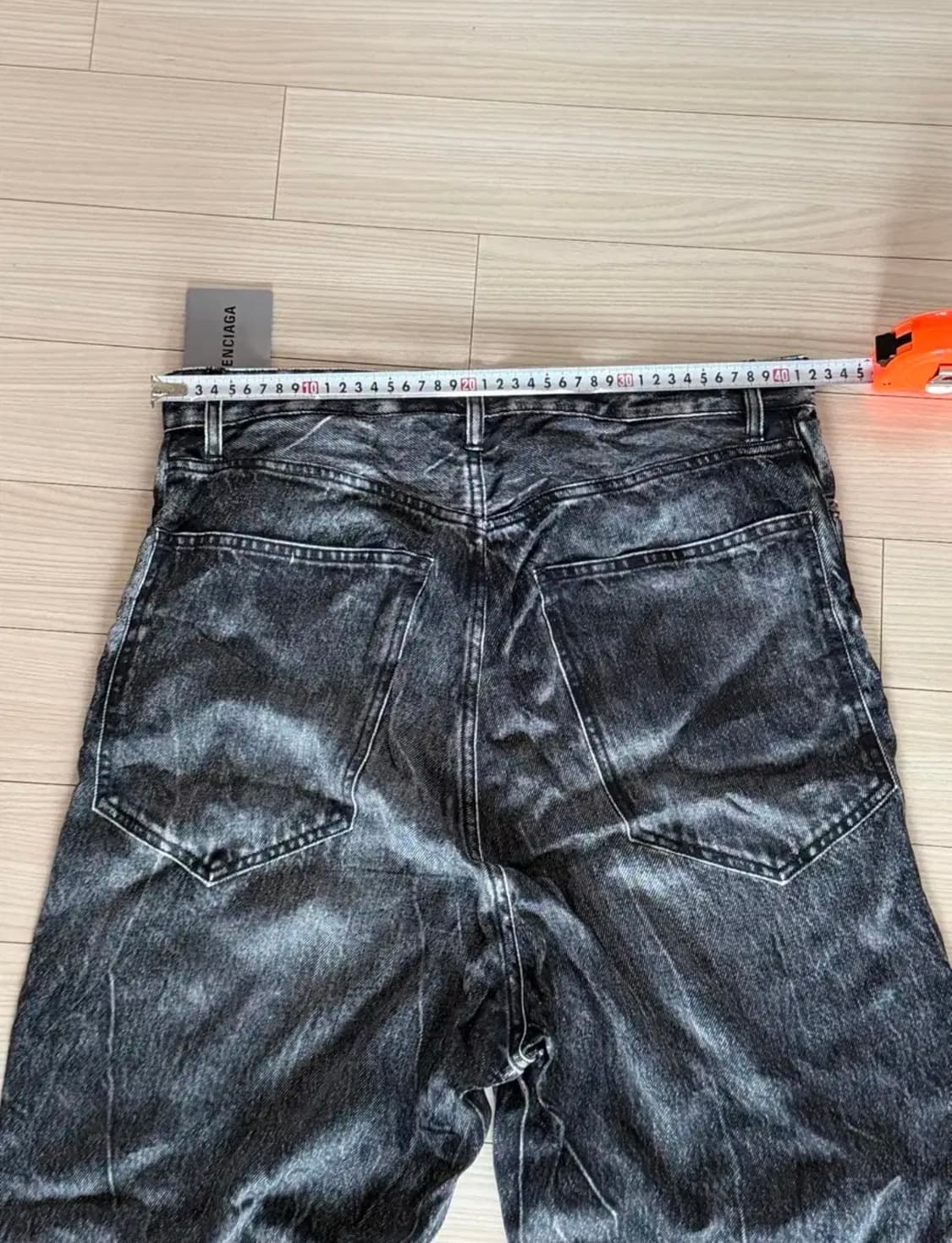 발렌시아가 트롱프뢰유 흑청 팬츠 (M) 상품이미지2