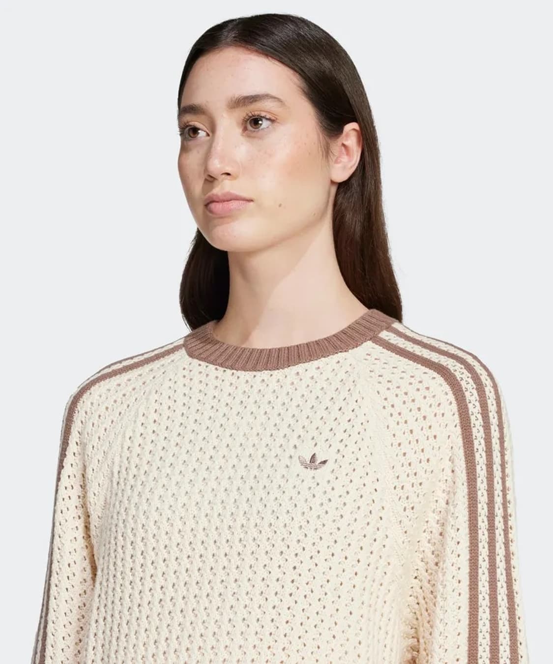 아디다스 니티드 크루 스웨트셔츠 - 원더화이트 / JD0907 상품이미지5