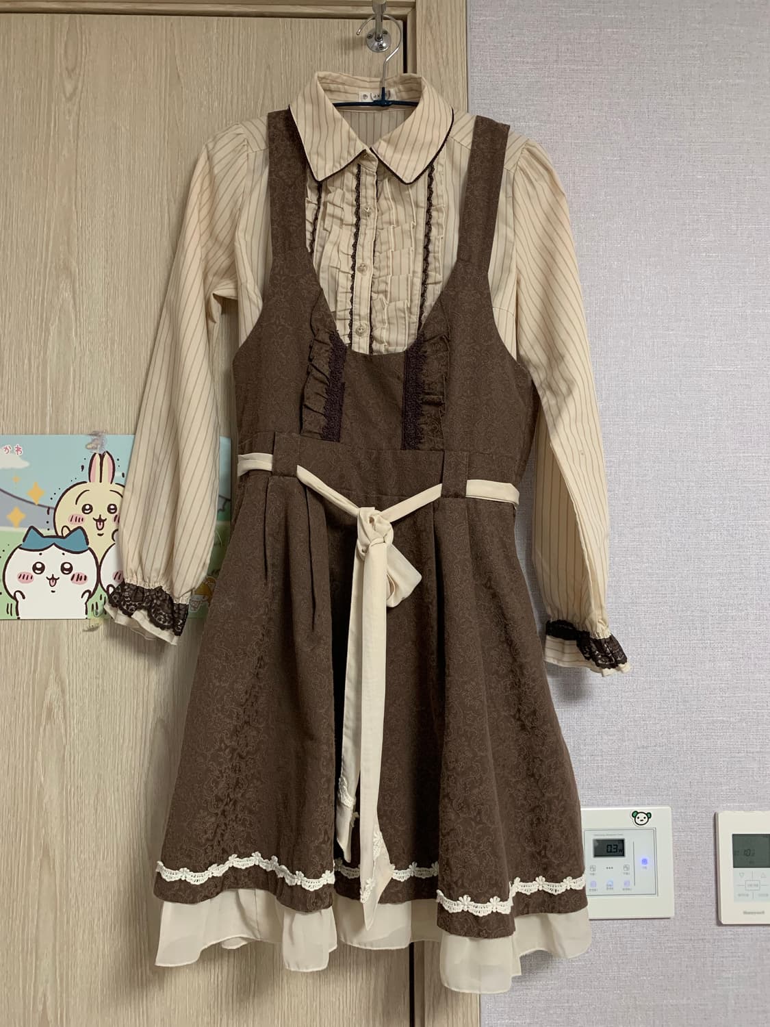 에눌가능)엑시즈팜 원피스 셋업 갸루 라떼갸루 히메갸루 히메카지 상품이미지1