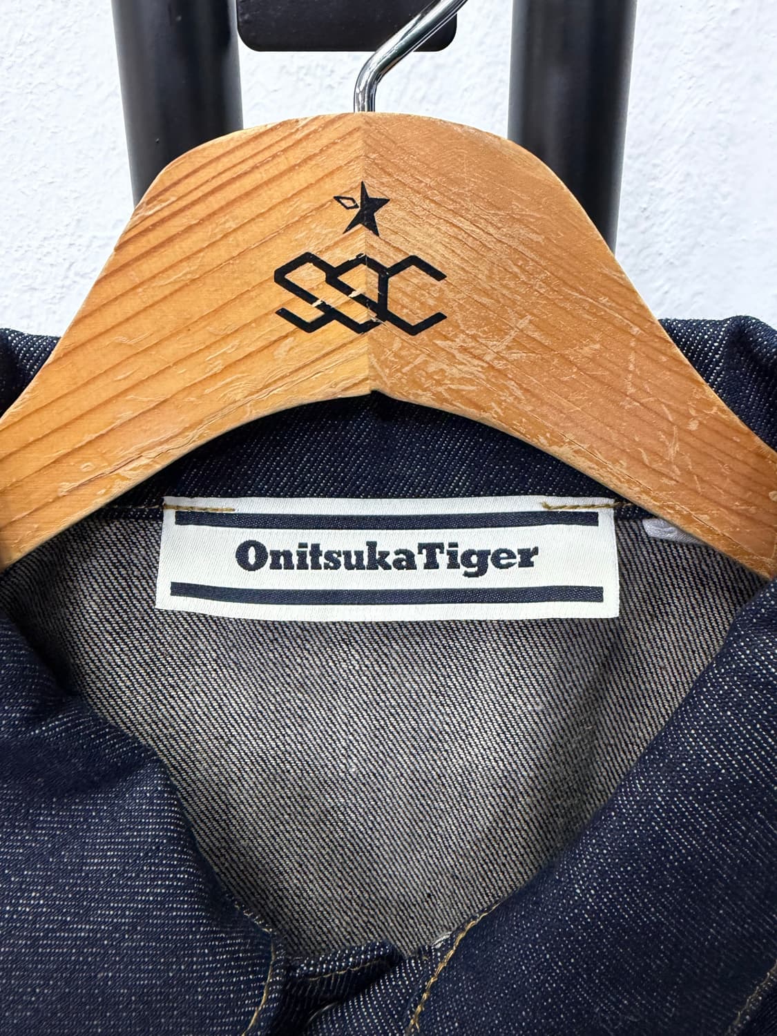정품) 오니츠카타이거 오버핏 데님 롱자켓 M 상품이미지6