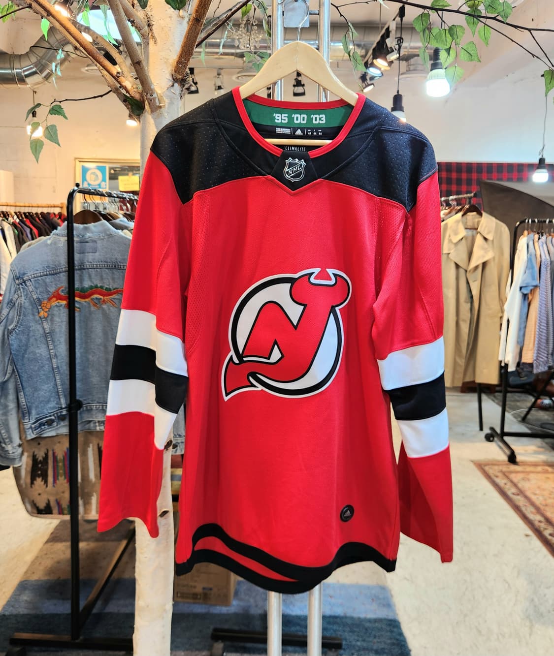 뉴저지 데블스 NHL 파이트 스트랩 하키 져지 상품이미지1