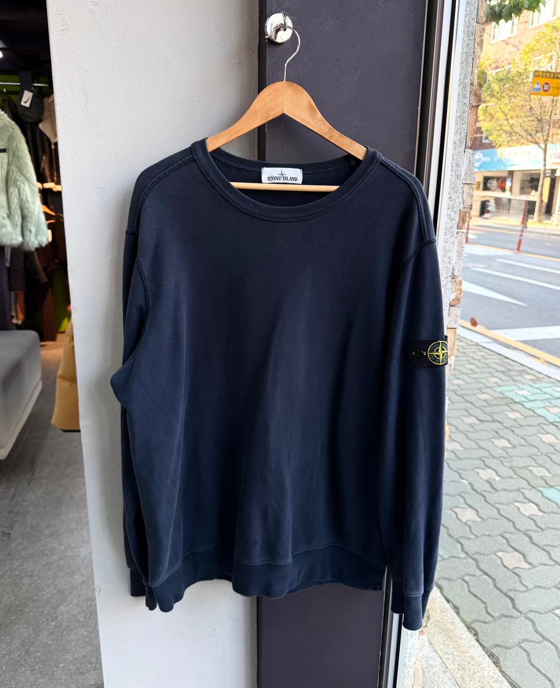 XXL/ 스톤아일랜드 기모 와펜패치 클래식 맨투맨 상품이미지2