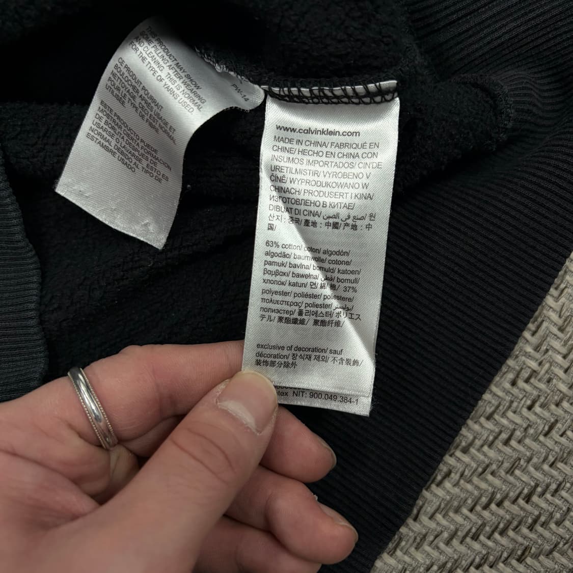 캘빈클라인 진스 라운드넥 베이직 맨투맨 v1062 상품이미지6