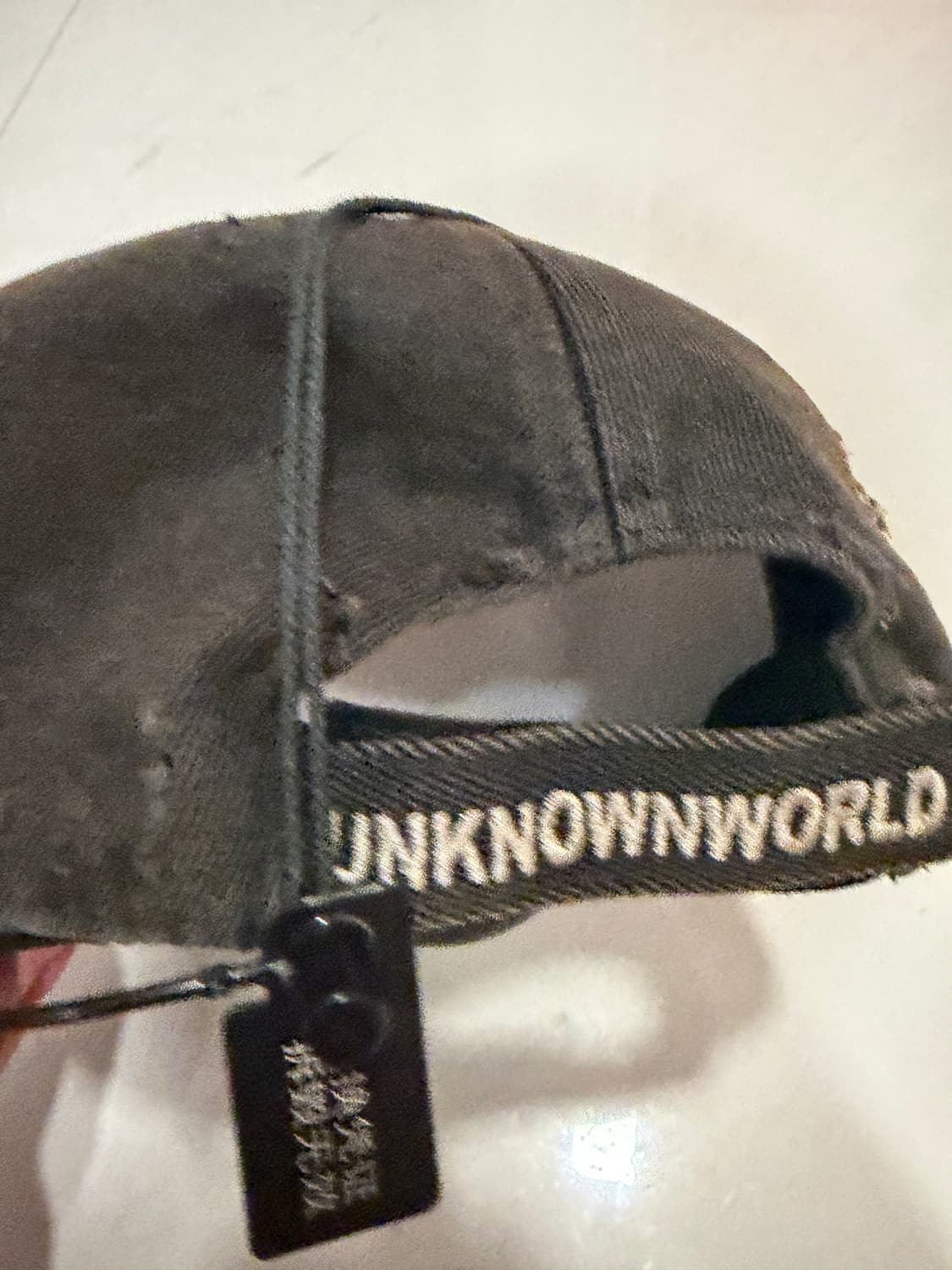 UNKNOWNWORLD 워싱 다잉 디스트로이드 아키라 베이스볼 캡 상품이미지5