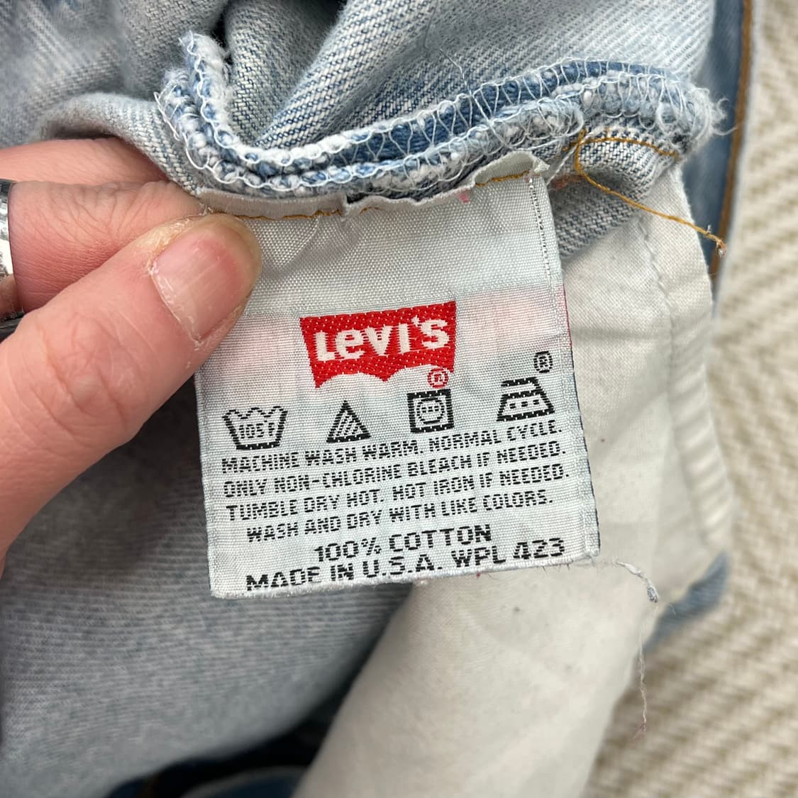 Usa리바이스 501 데님팬츠 r2415 상품이미지8