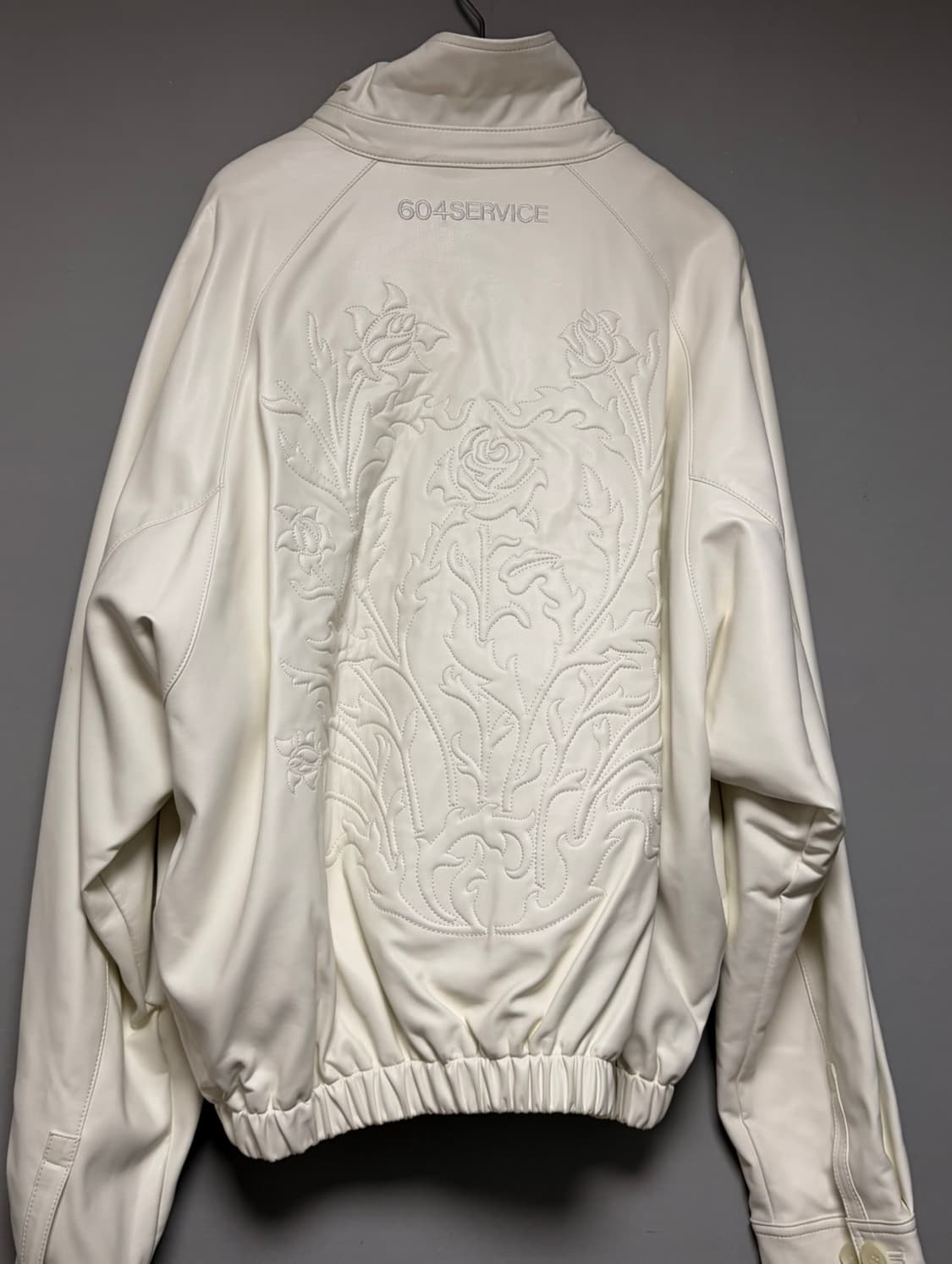 604service rose leather jacket (white) 상품이미지5