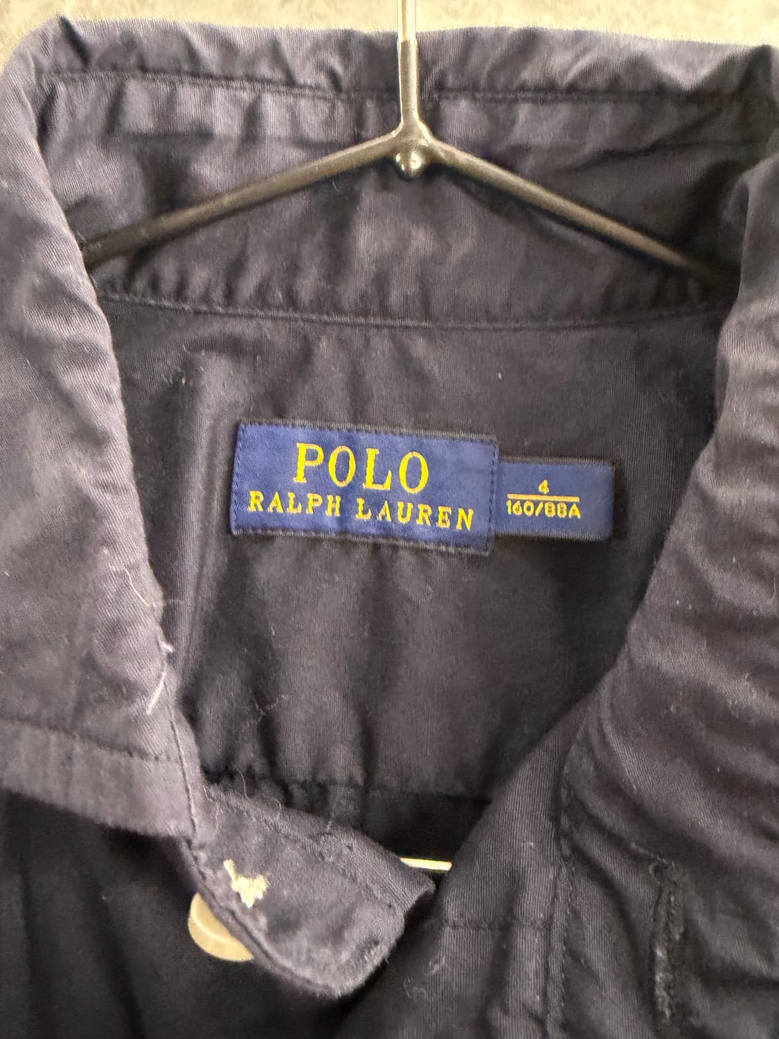 Polo Ralph Lauren shirt navy 160/88a 상품이미지4