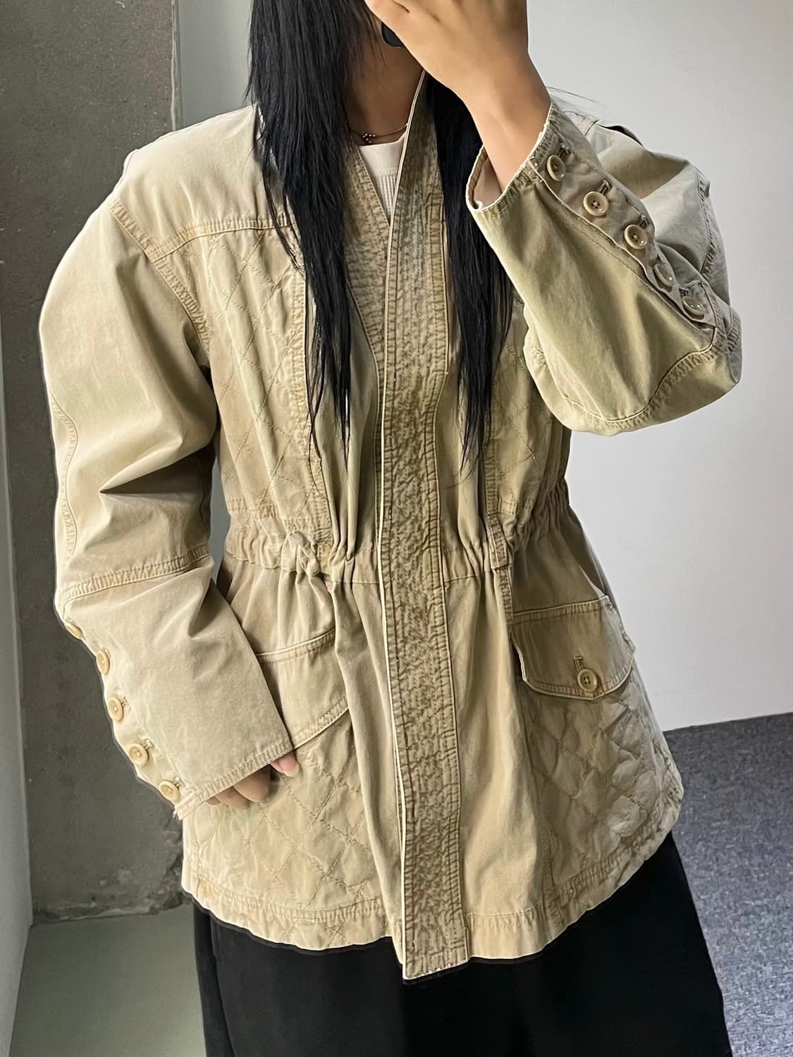 Ulla Johson 테리에 패널 코튼 자켓 상품이미지2