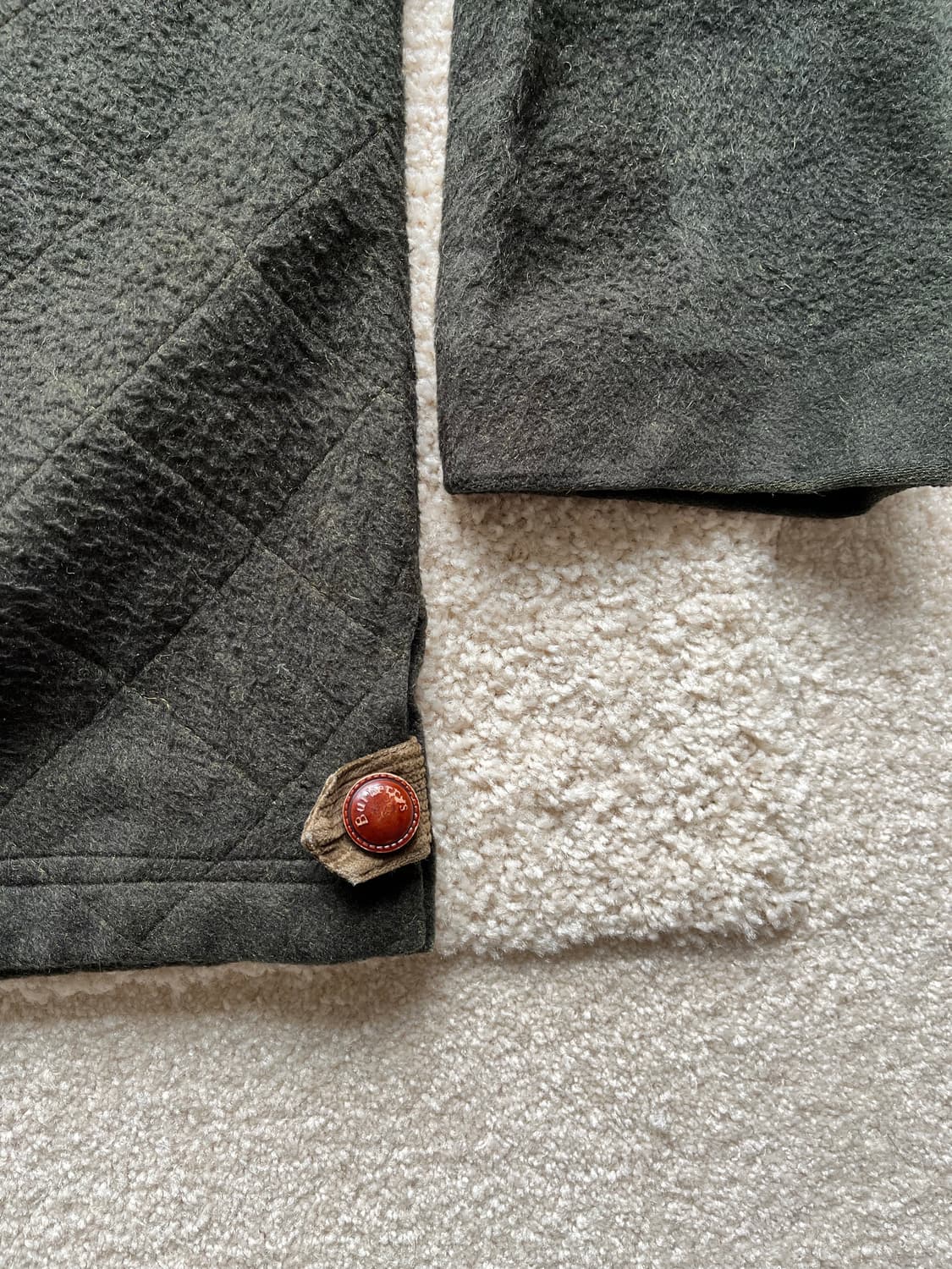 90s 버버리 퀼팅 울 자켓 (105) 상품이미지10