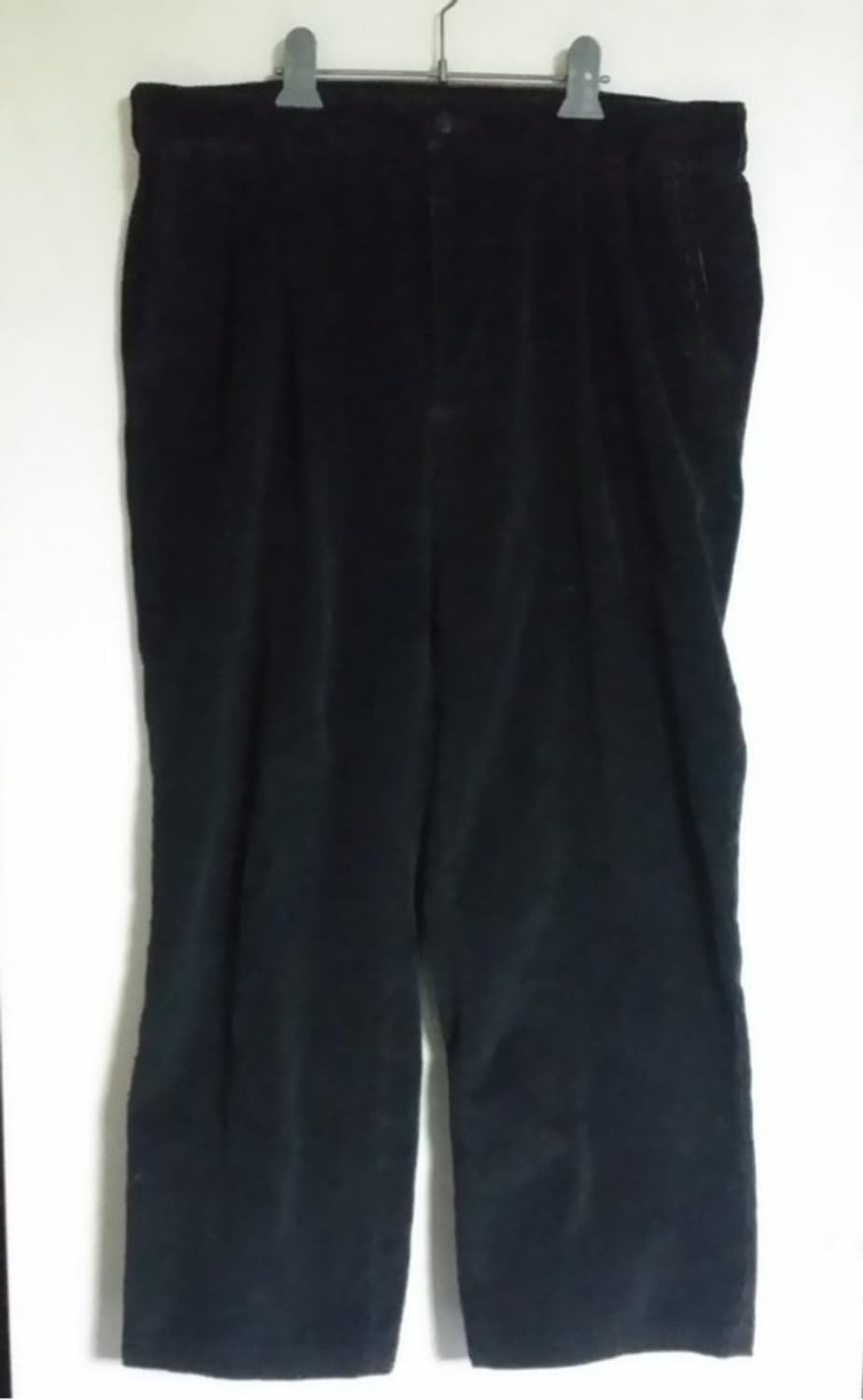 베버리힐즈 폴로클럽 남성 골덴 코듀로이 바지 블랙 36인치 상품이미지1