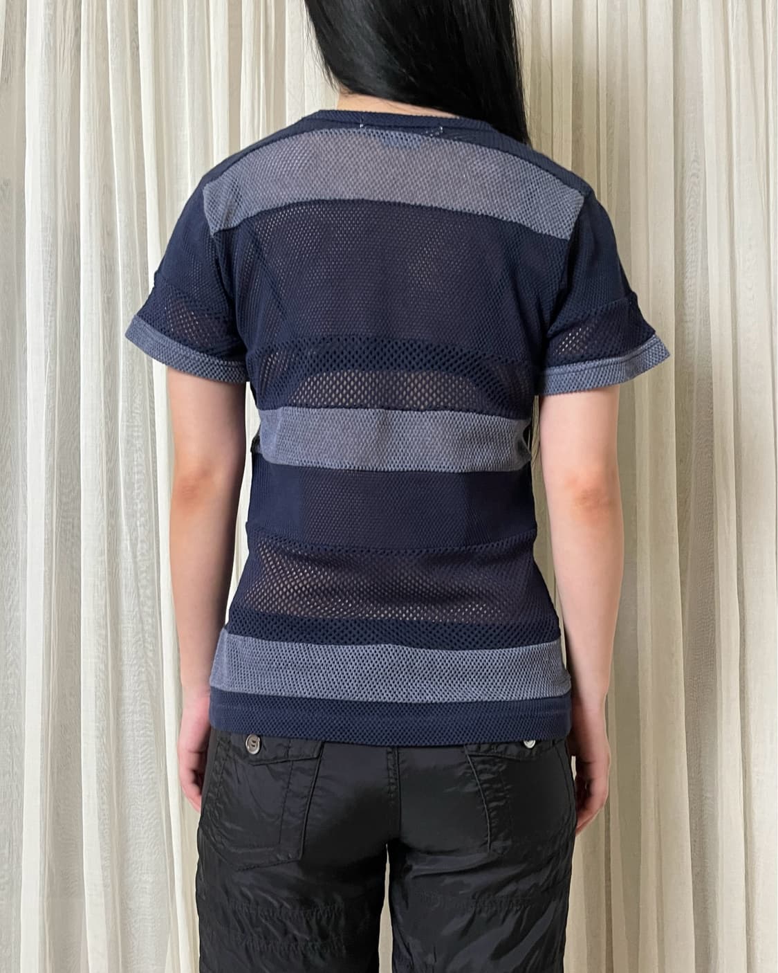 꼼데가르송 메쉬 패널 티셔츠 comme des garcons 시스루 상품이미지2