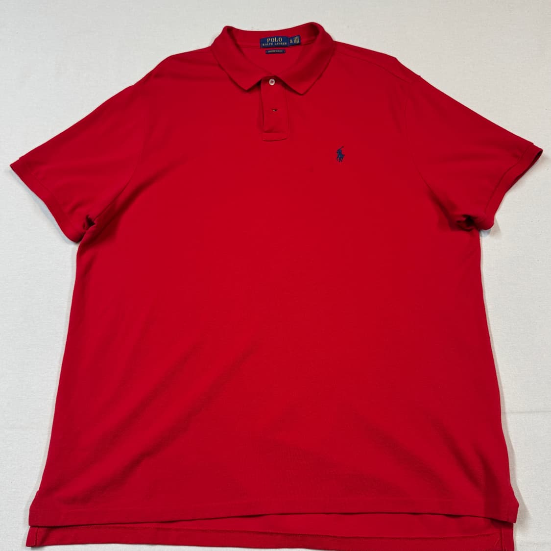 XL) 폴로 랄프로렌 클래식 레드 반팔 카라티 PK 상품이미지2