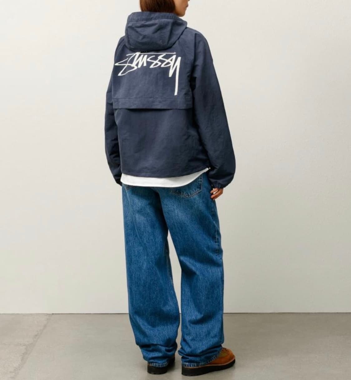 스투시 웨이브 다이 비치 쉘 자켓 네이비 XL 상품이미지4