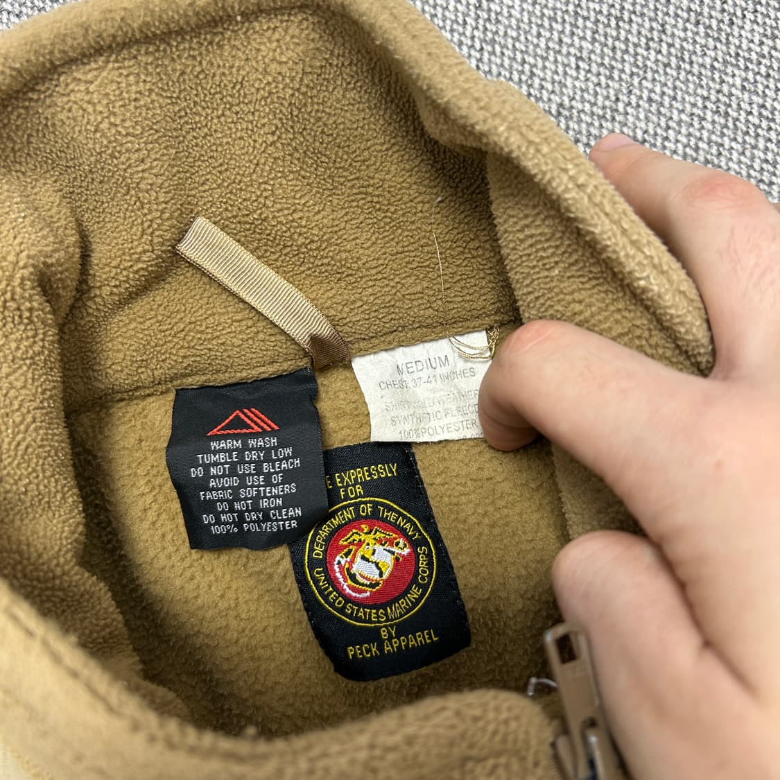 미해병대 오리지널 폴라텍 코요테(M) 상품이미지2