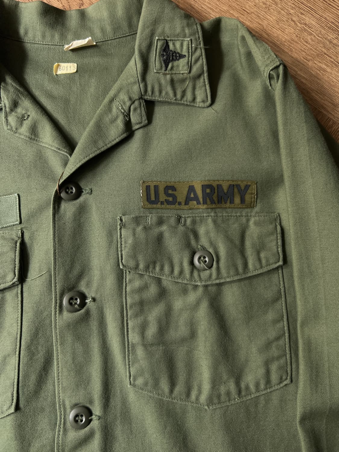 [L]60's 오리지널 U.S ARMY OG-107 밀리터리 셔츠 상품이미지3