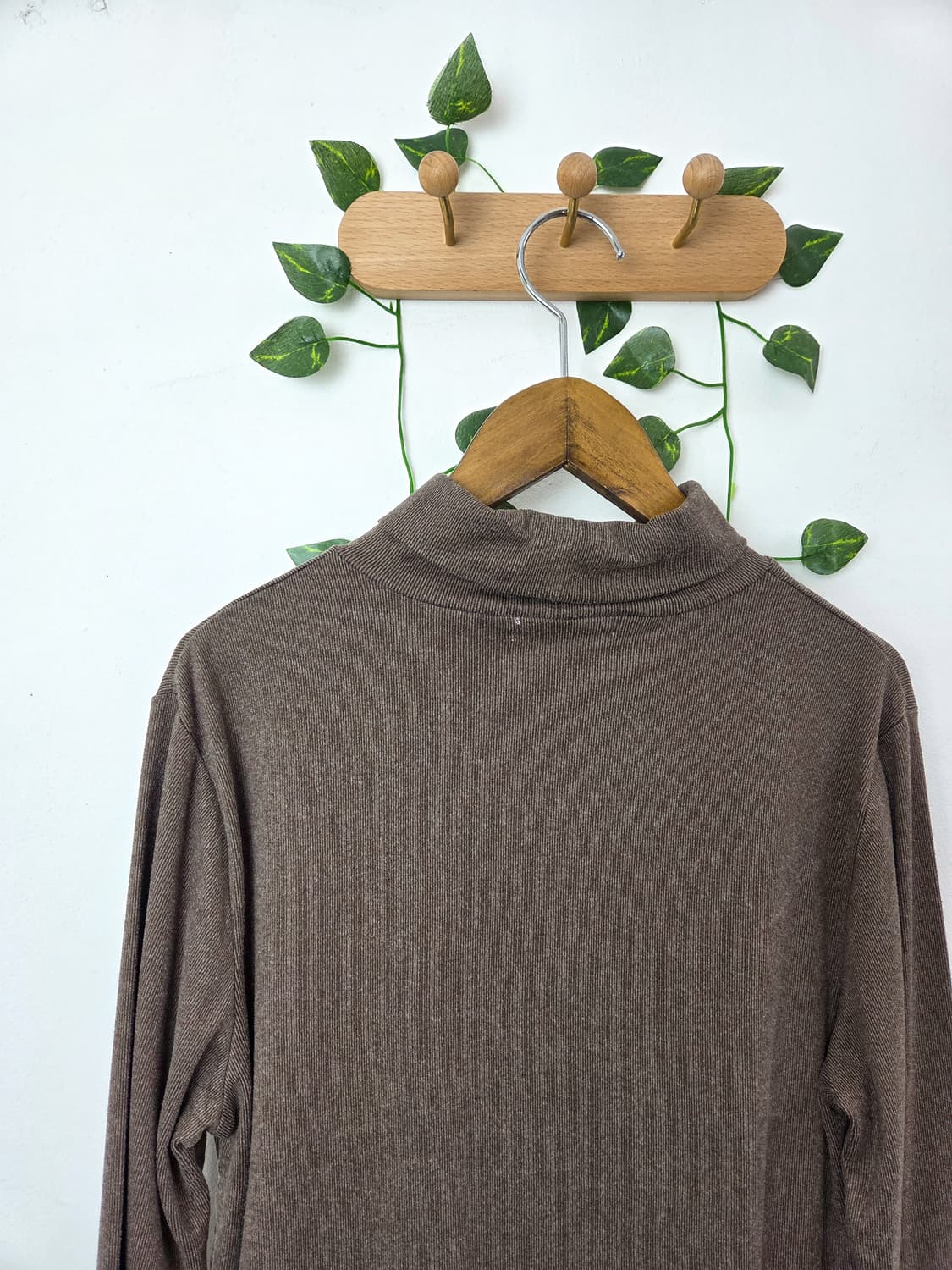 초코브라운 목폴라 슬리브 상품이미지5