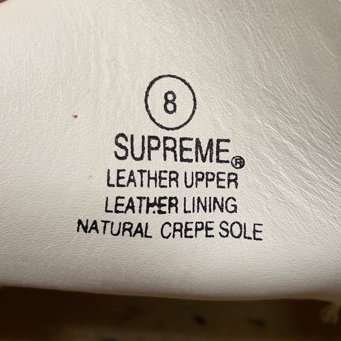 슈프림 X 클락스 화이트 데저트 말리 슈즈   상품이미지8