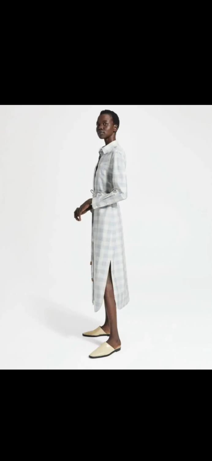 theory 띠어리 코튼 실크 원피스 상품이미지2