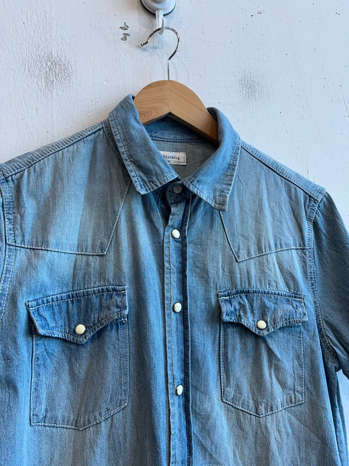 A Clothing JPN 웨스턴 반팔 데님 셔츠 상품이미지2