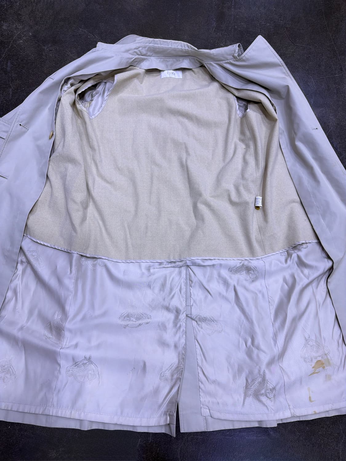 타임 더블 트렌치코트 벨트 롱코트 베이지 82 상품이미지9