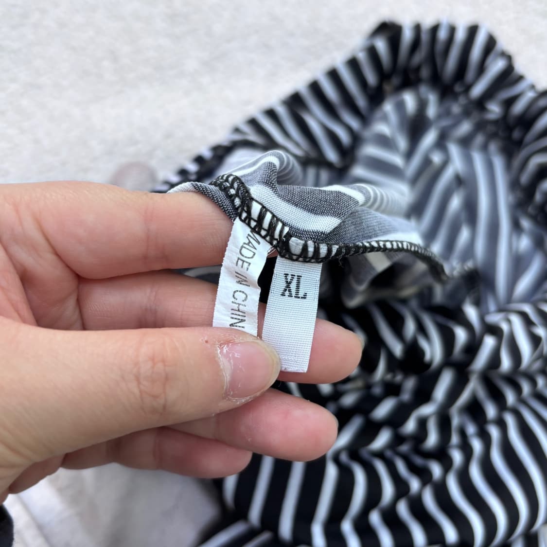 XL 빈티지 줄무늬패턴 밴딩 팬츠 0427E 상품이미지3