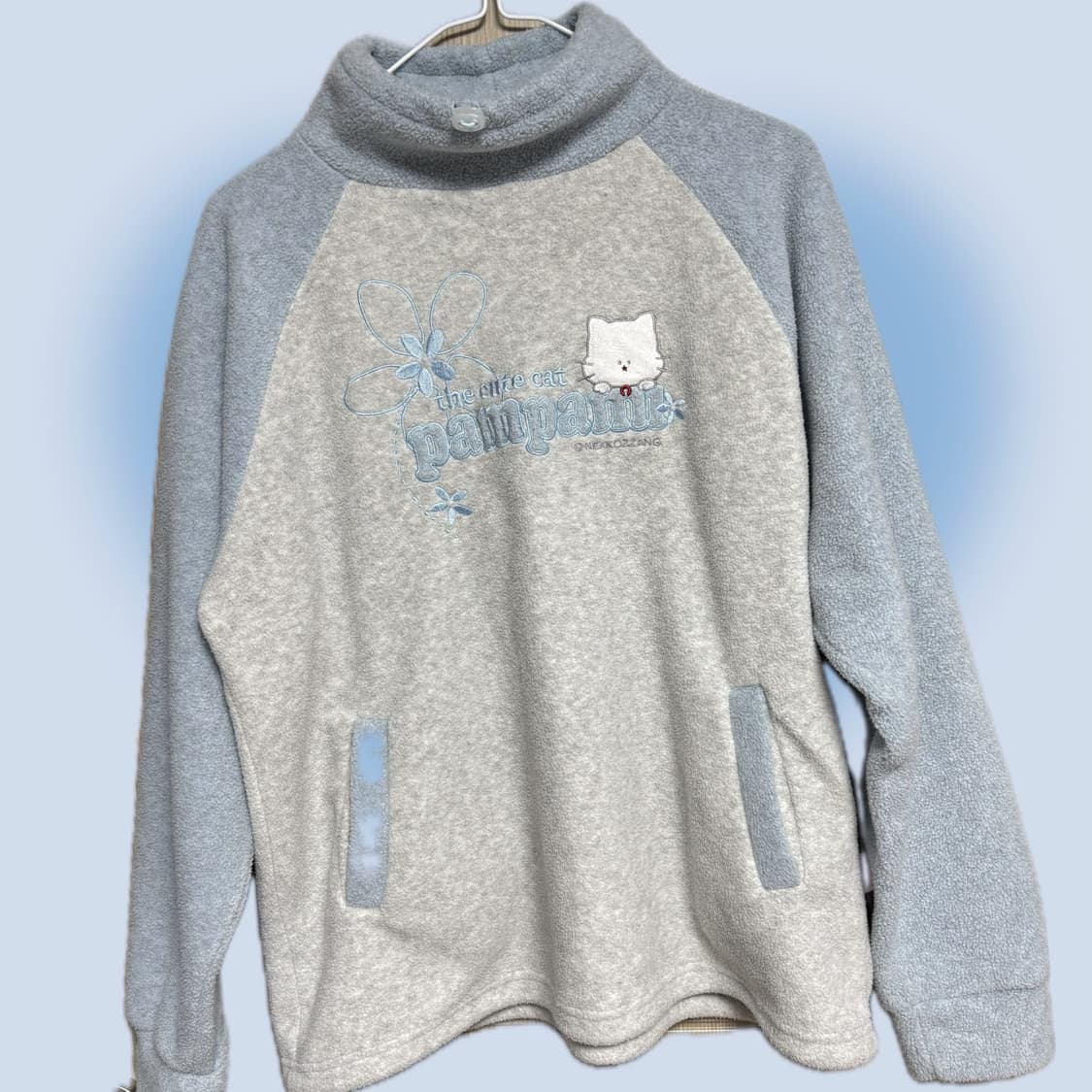 아노깔 고양이 아노락 후리스 맨투맨 상품이미지1