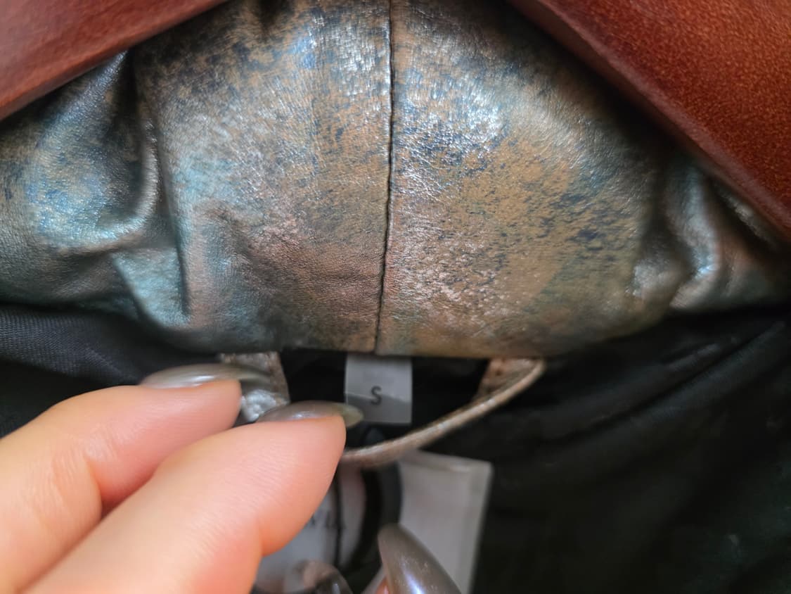 VIAVIA 양가죽 크롭패딩 점퍼 상품이미지8