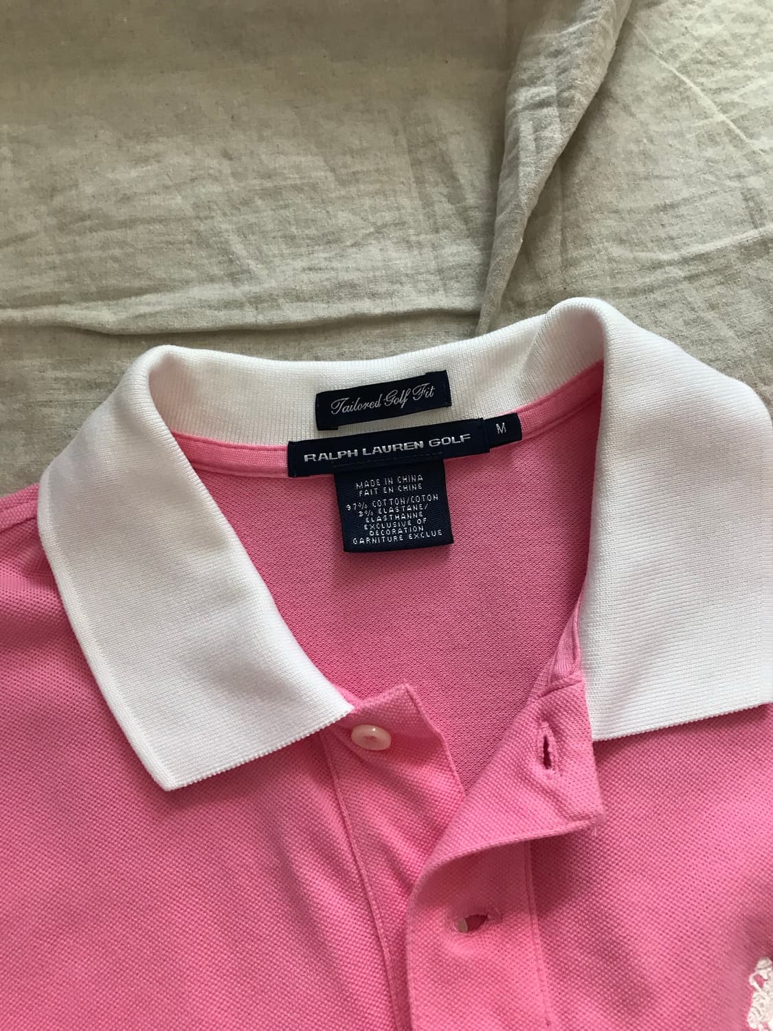 폴로 랄프로렌 여성라인 빅포니로고 핑크 카라티 상품이미지6