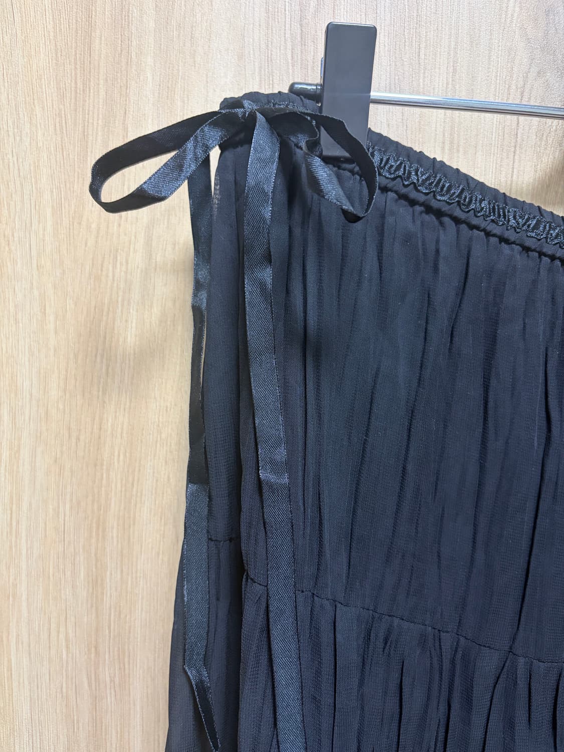 모리걸 블랙 밴딩 미디스커트 하구미 스즈코 상품이미지2