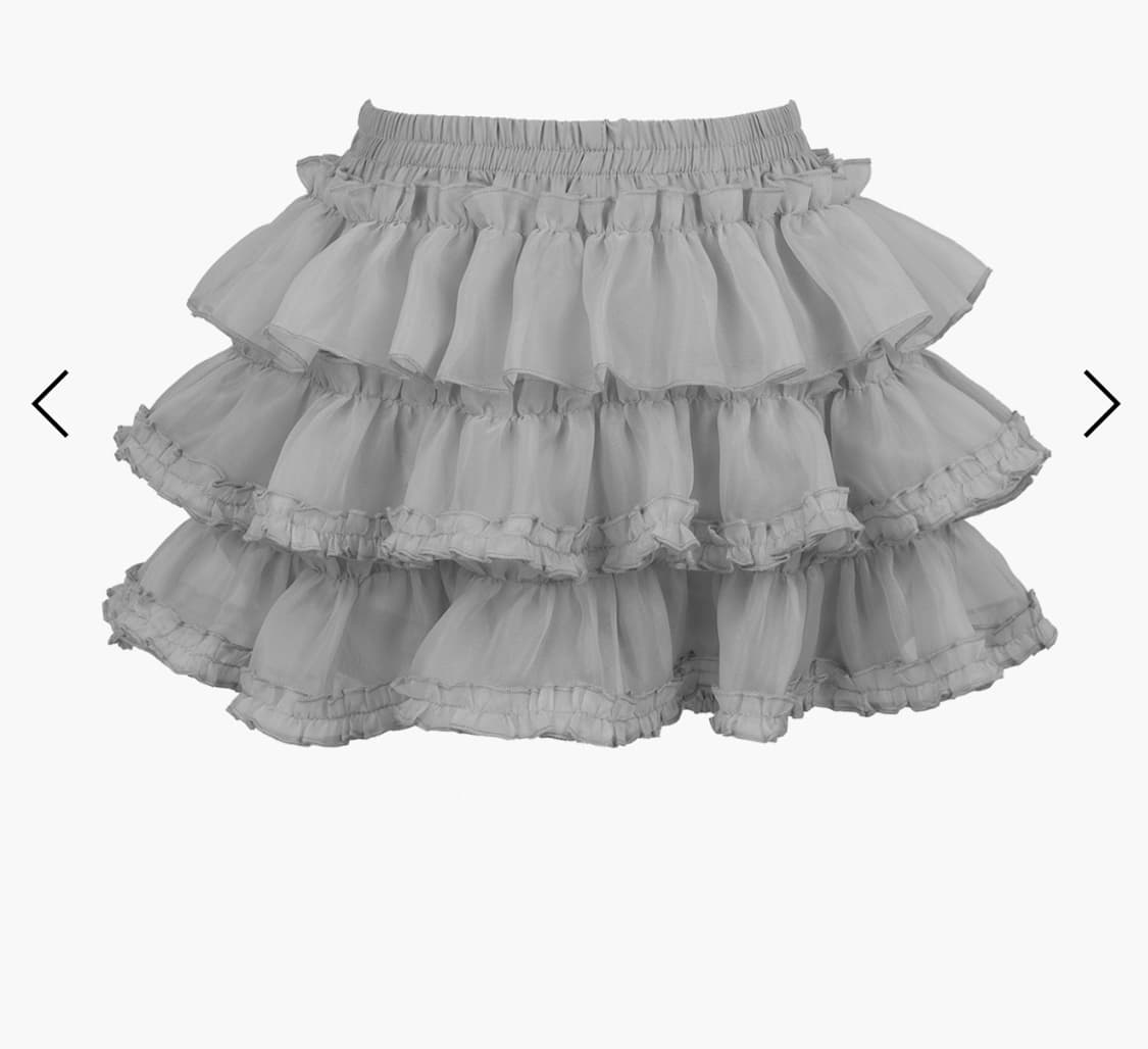 러프넥 튜튜스커트 그레이 상품이미지1