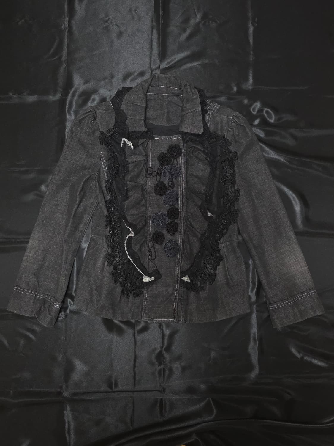 오리엔탈 레이스 흑청 자켓 상품이미지2