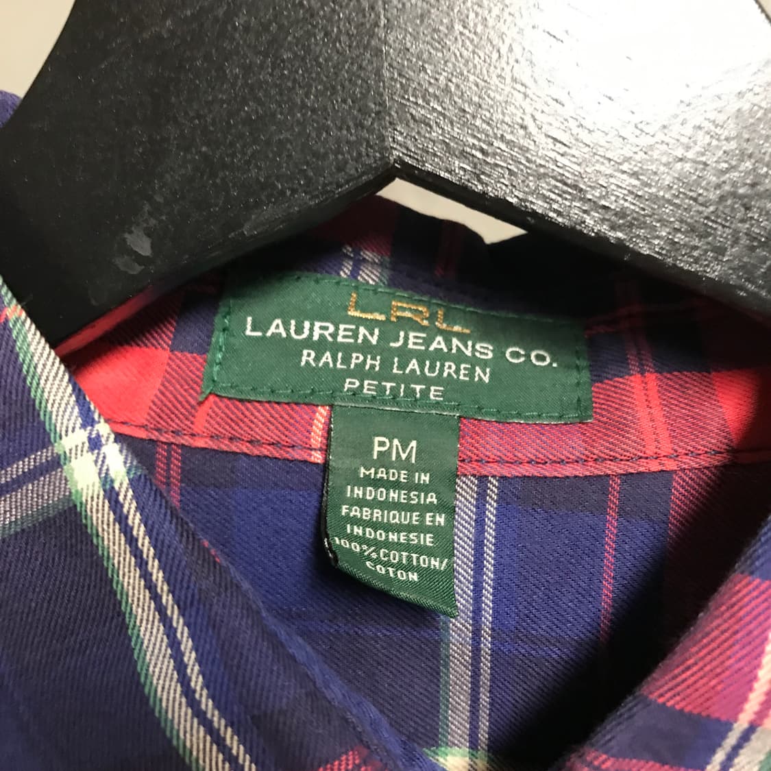 랄프로렌 체크 셔츠 M(W) 상품이미지5